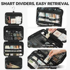 Toiletry Bag For women, Portable Hanging Organizer, 4 Leakproof Compartment for - Image 5