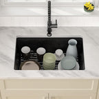 Dcolora 28 Inch Matte Black Undermount Kitchen Sink Single Bowl Modern Sink - Image 3