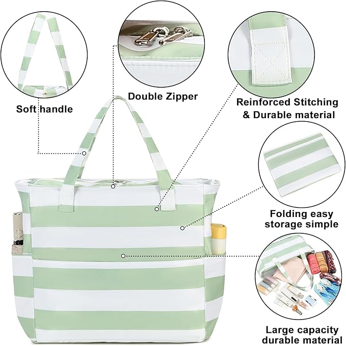 Waterproof Beach Tote Pool Bags - Image 7