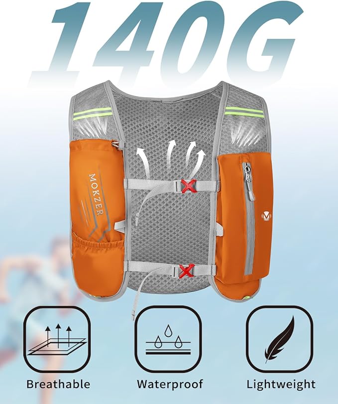 Running Hydration Vest with a 2L Water Bladder, Hydration Pack Lightweight - Image 4
