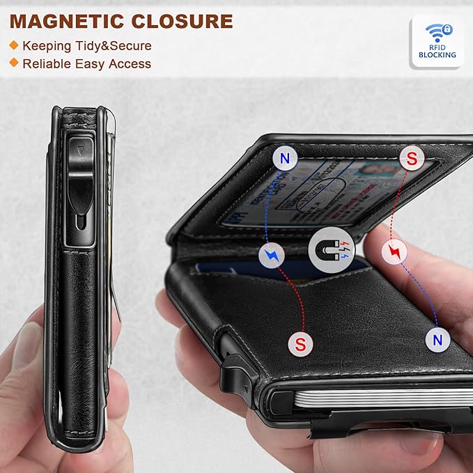 BULLIANT Men Wallet, Money Clip Wallet Slim - Image 3