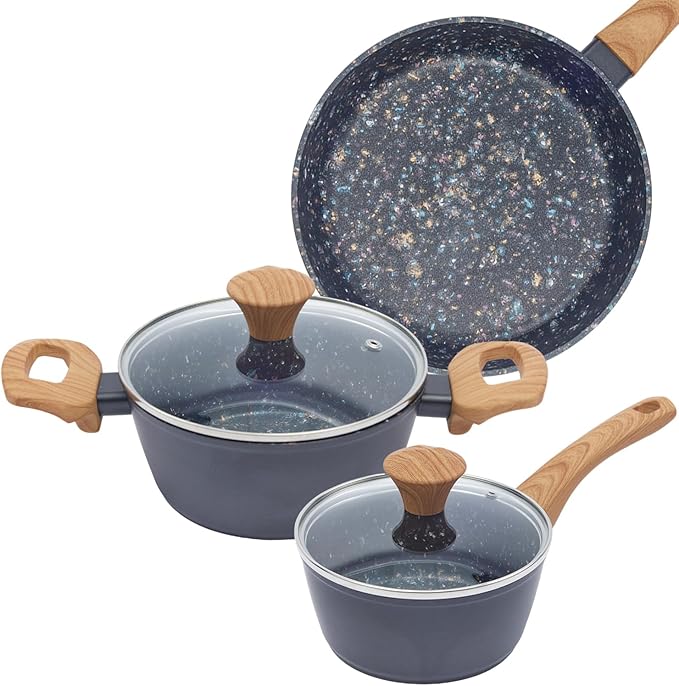 3-Piece Nonstick Pots and Pans Set by Unknown