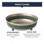 Sea to Summit Detour Stainless Steel Collapsible Bowl, Bombay Brown - Image 3