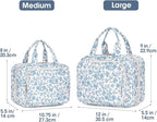 Narwey Travel Toiletry Bag for Women Large Hanging Makeup Bag Organizer - Image 2