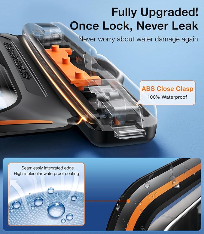 TORRAS 2 Pack IPX8 Waterproof Phone Pouch Floating, Underwater Screen Touchable - Image 4
