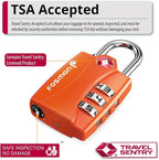 Fosmon TSA Accepted Luggage Locks, Open Alert Indicator 3 Digit Combination - Image 2
