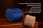 Genuine Napa Leather Watch Roll Travel Case - Image 4