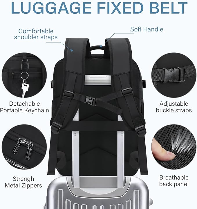 Travel Backpack, 30L Carry on Backpack - Image 5