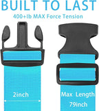 BILIONE 4 Pack Luggage Straps 79" Long Belts Keep Suitcase Secure While - Image 6