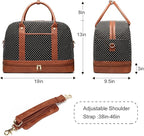 Weekender Bag for Women Canvas Overnight Bag Large Travel Tote Bag Carry on - Image 7