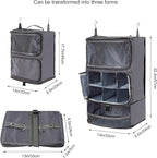 TABITORA Travel Portable Hanging Shelves Closet Organizer Packing Luggage - Image 4