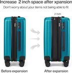 Hanke Expandable Hard Shell Luggage Sets 2 piece Carry on Luggage - Image 3
