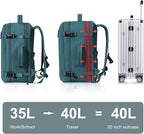 Hanples Large Travel Backpack for Women as Person Item Flight Approved - Image 6