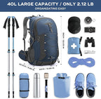 Maelstrom Hiking Backpack, Camping Backpack, 40L Waterproof Hiking Daypack - Image 2