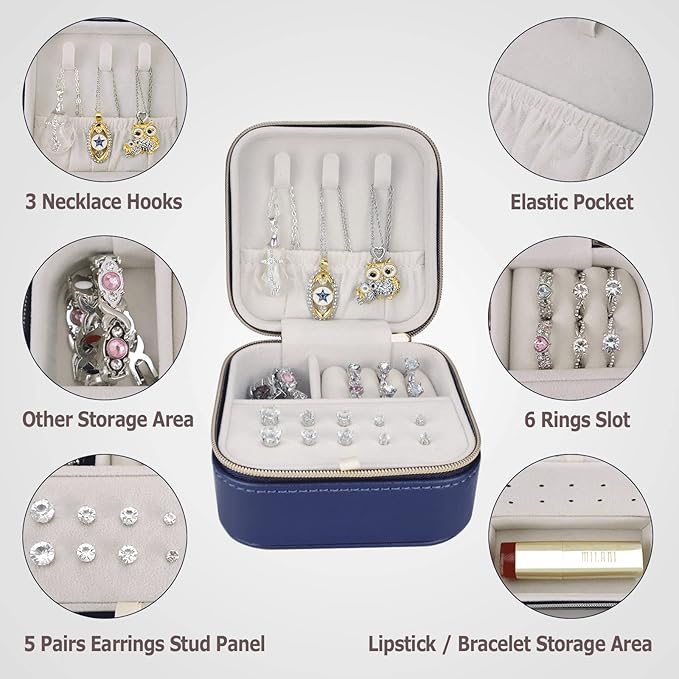 Travel Small Portable Mini Jewelry Case - Image 2