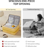 aji Expandable Top Open 26 Inch Checked Luggage - Image 4