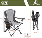 ALPHA CAMP Oversized Camping Folding Chair - Image 3