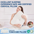 Cervical Neck Pillow for Sleeping, Dual Height Contour Memory Foam Pillow for - Image 9