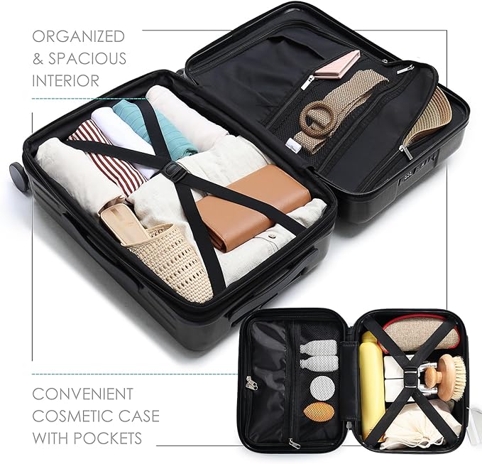 22 Inch Carry On Luggage 22x14x9 Airline Approved, Carry On Suitcase - Image 6