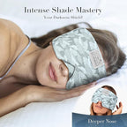 LC-dolida Sleep Mask with Bluetooth Headphones, Extra Large Silk Eye Mask - Image 2