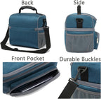 FlowFly Double Layer Cooler Insulated Lunch Bag Adult Lunch Box Large Tote Bag - Image 6