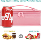 FlowFly Small Insulated Lunch box Portable Soft Bag Mini Cooler Thermal Meal - Image 3