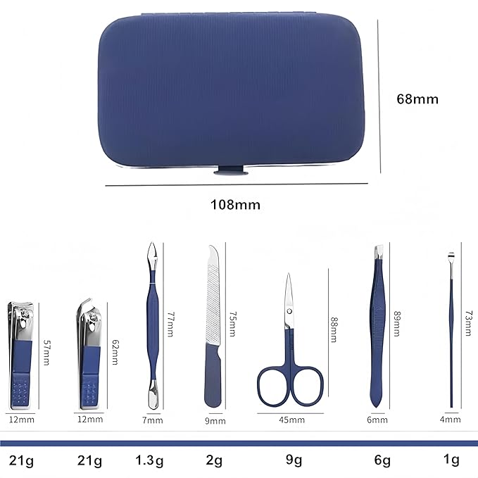7pcs Manicure Set, Nail Clippers Kit, Stainless Steel Manicure Kit, Nail - Image 4