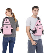 MOSISO Sling Backpack, Canvas Crossbody Hiking Daypack Bag - Image 7