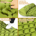 Double Sleeping Pad, Ultralight 3" Extra-Thick Self Inflating Sleeping Mat - Image 3