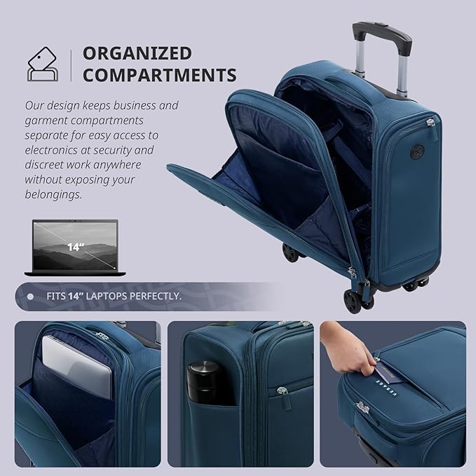 Verage Underseat Carry On Luggage - Image 4