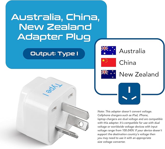 Ceptics Australia, New Zealand Travel Plug Adapter - Image 2
