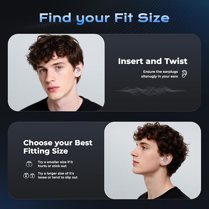 Ear Plugs for Concerts, 2 Pairs High Fidelity Ear Plugs Noise Reduction - Image 5