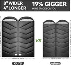 Sleeping Bags for Adults Cold Weather, Waterproof, Lightweight Camping Sleeping - Image 8
