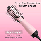 INFINITIPRO BY CONAIR The Knot Dr. All-in-One Travel Friendly Oval Dryer Brush, Hair Dryer & Volumizer, Hot Air Brush