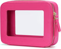 Popvibe Clear Makeup Bag Travel Cosmetic Case Transparent Toiletry Bag by POPVIBE