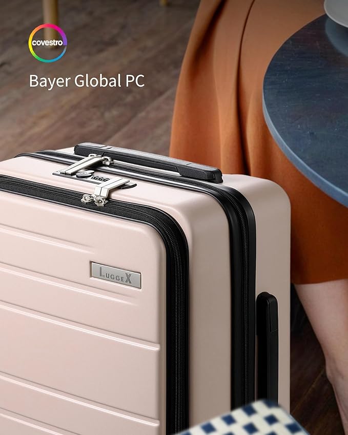 LUGGEX Carry On Luggage 22x14x9 Airline Approved, Expandable Polycarbonate - Image 8