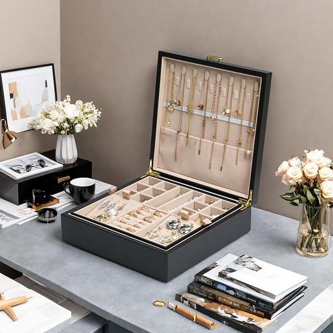 2-layer jewelry box，Jewelry Organizer - Image 7