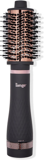 L'ANGE HAIR Multi-Volume Series Blow Dryer Brush | Interchangeable Hair Dryer Brush with Ionic Titanium Barrel for Smooth, Voluminous Styling | Black - Oval 60mm