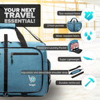 Bago Foldable Duffel Bags for Traveling Women & Men - 40L Sports Packable - Image 4