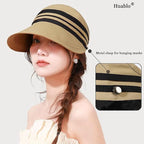 Sun Hats for Womens Wide Brim UV Protection Fishing Hats Packable Reversible - Image 2