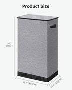 SOLEDI Laundry Hamper with Lid 100L Large & Tall Collapsible Laundry Basket - Image 5
