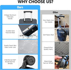 Carry on Luggage 22x14x9 Airline Approved, Durable PC Hardside Suitcase - Image 5