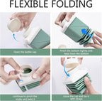 24oz Collapsible Water Bottles, Food grade BPA Free Reusable Foldable Water - Image 9