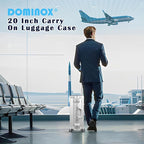 DOMINOX All Aluminum Carry On Luggage Hard Shell Luggage Aluminum Suitcase - Image 6