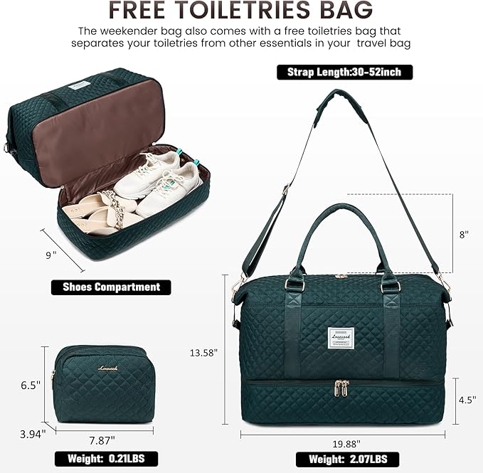 LOVEVOOK Travel Duffle Bag, Weekender Bags - Image 2