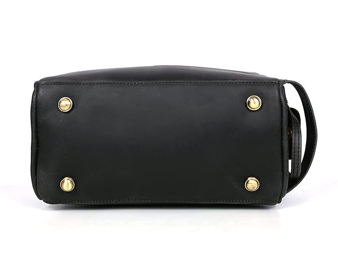 10" Premium Leather Toiletry Travel Pouch - Image 5