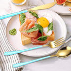AARAINBOW 6 Pieces 18/8 Stainless Steel Flatware Set Portable Reusable Cutlery - Image 6