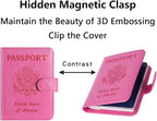 Airtag Passport Holder Cover Wallet RFID Blocking Leather Case Travel - Image 8