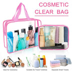 APREUTY Clear Makeup Bags, TSA Approved 6 Pcs Cosmetic Makeup Bags Set Clear PVC - Image 8