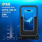 Temdan 2 Pcs Floating Waterproof Phone Pouch, Universal IPX8 Waterproof Cell - Image 3
